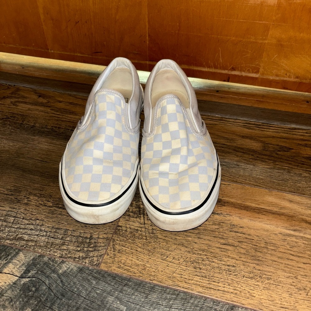 Gray Checkerboard Vans